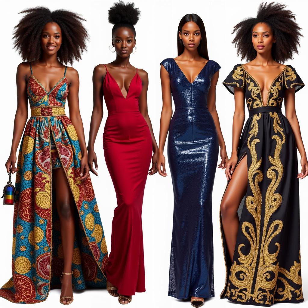 African Evening Dresses UK Styles