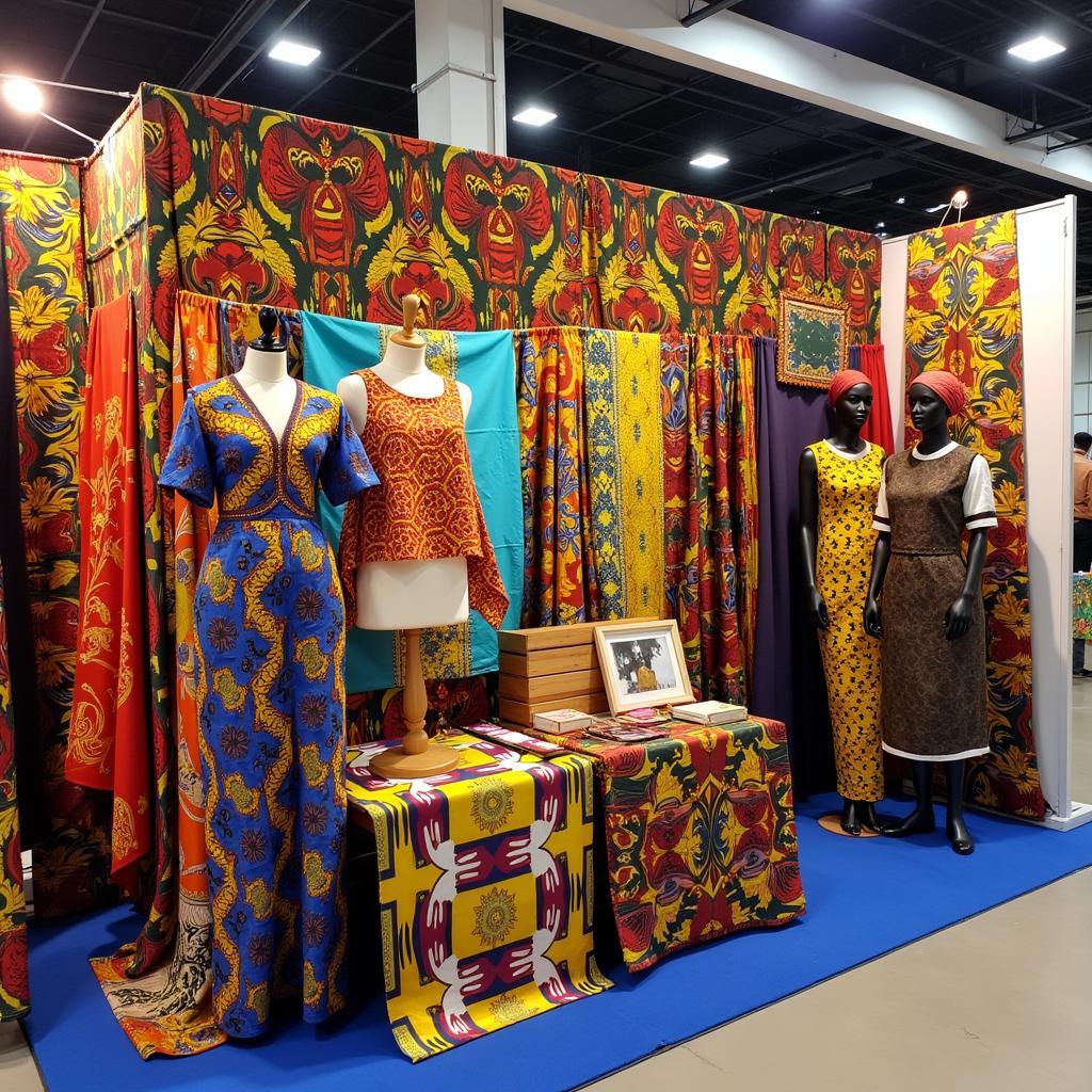 Vibrant exhibition booth design in Ikeja