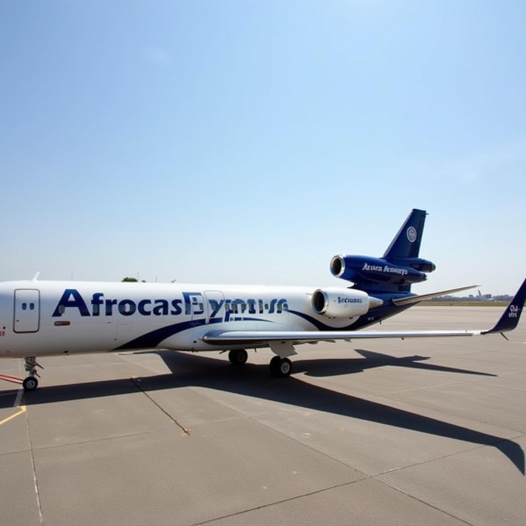 African Express Airways aircraft parked on the tarmac