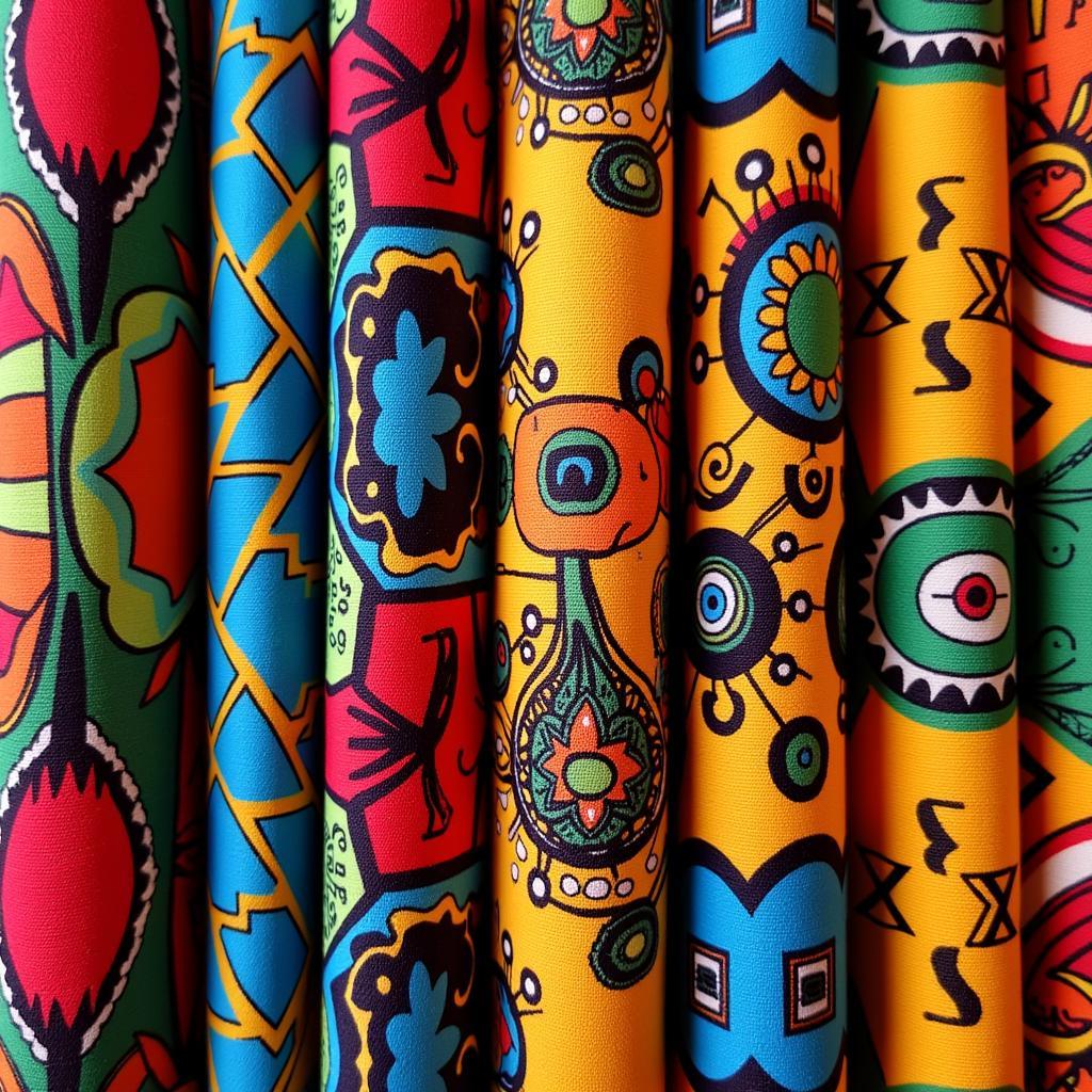 Variety of African Fabric Patterns