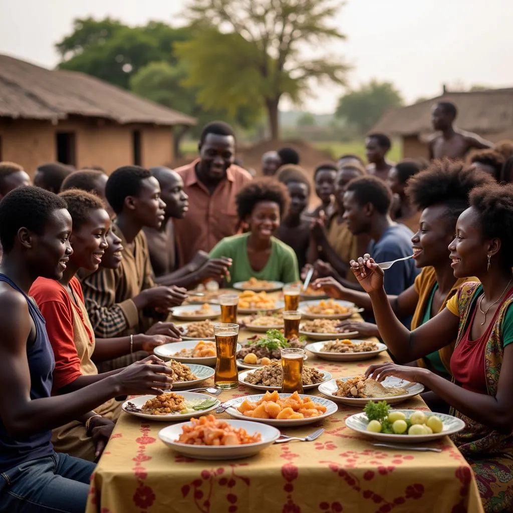 African family gathering