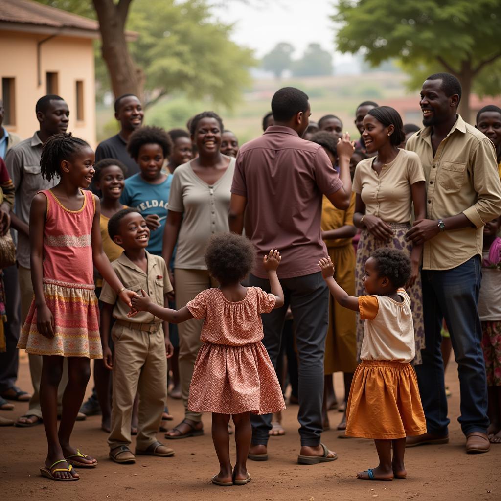 African Family Gathering for Celebration