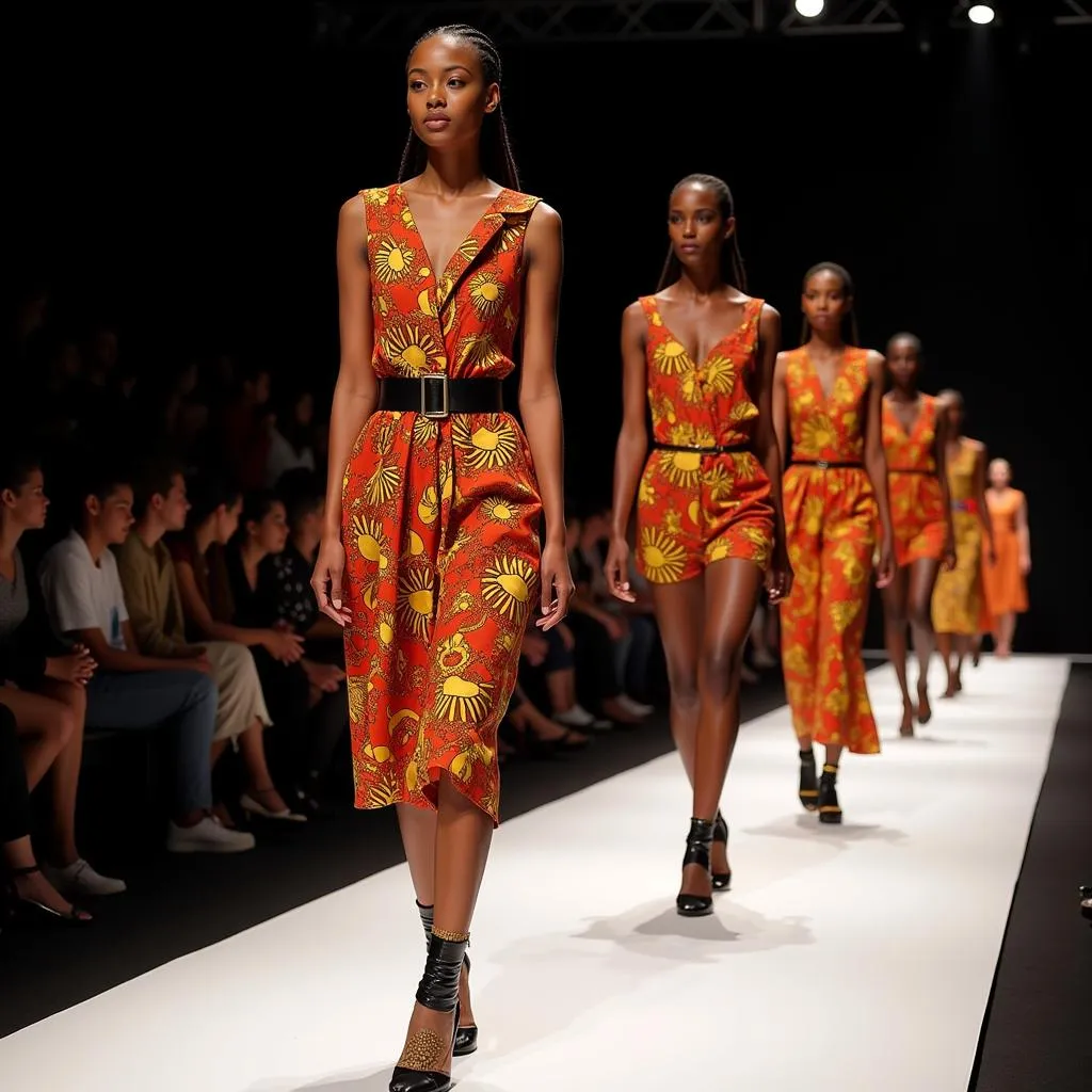 Vibrant Colors and Bold Designs on the African Fashion Show Runway