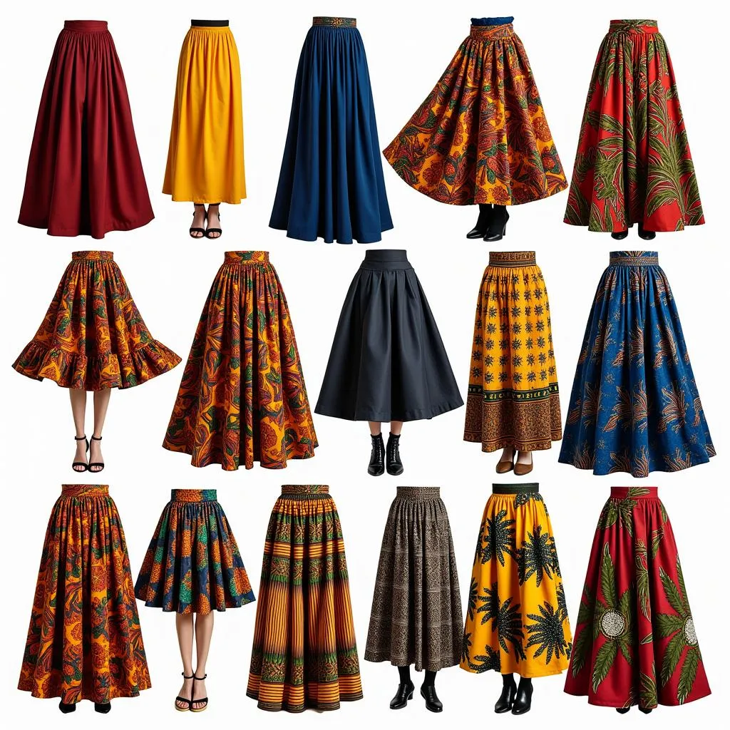 Diverse African Fashion Skirts