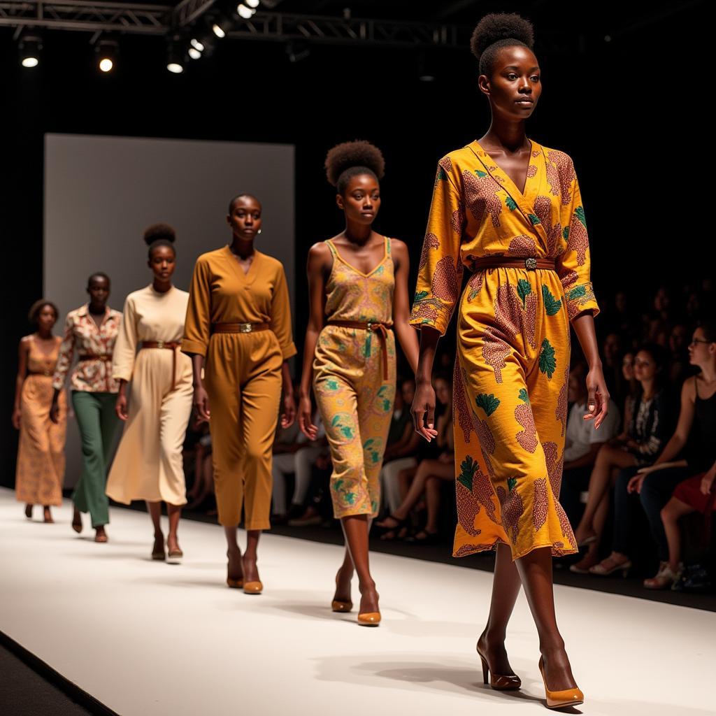 Models on the Runway at African Fashion Week