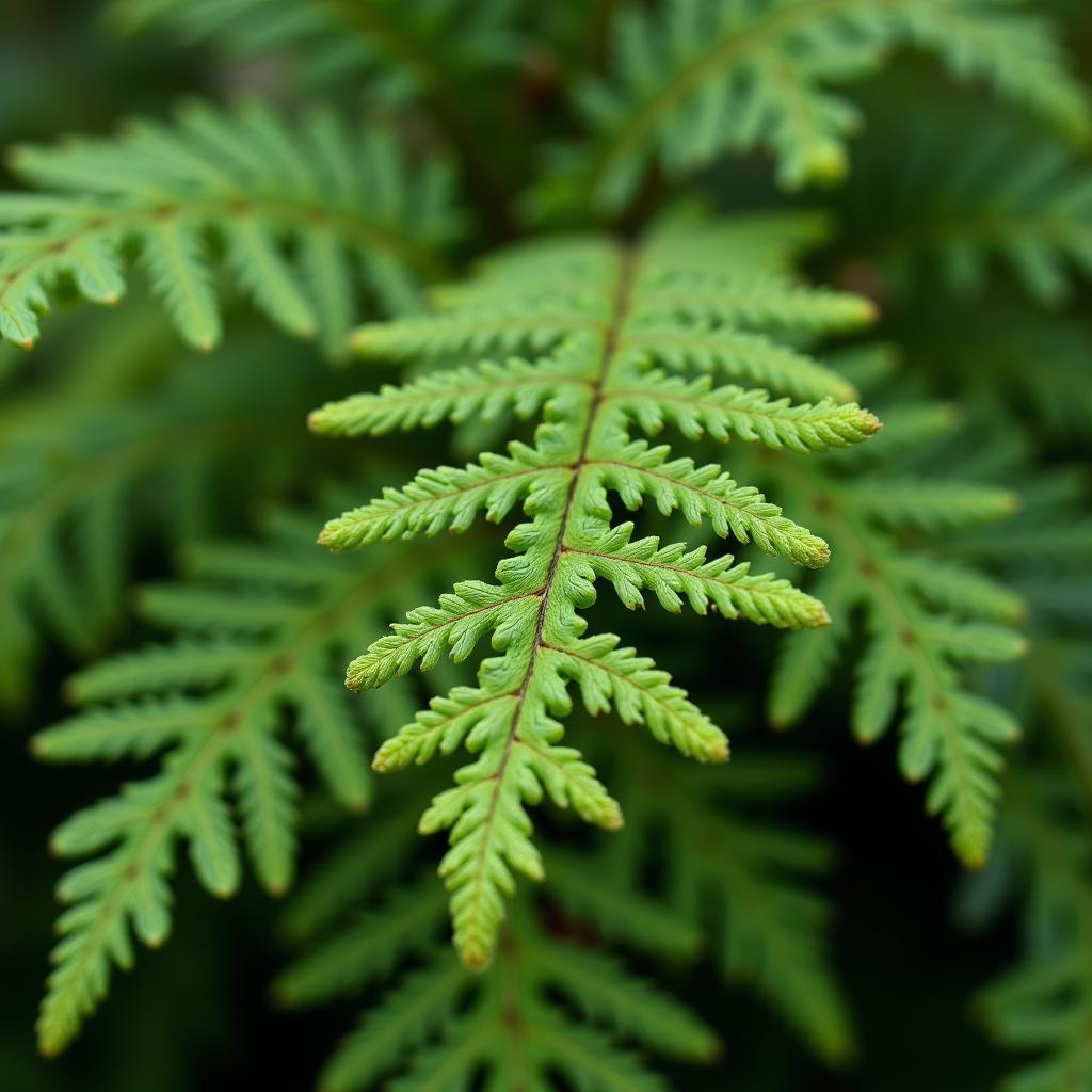 Close-up of African fern pine foliage