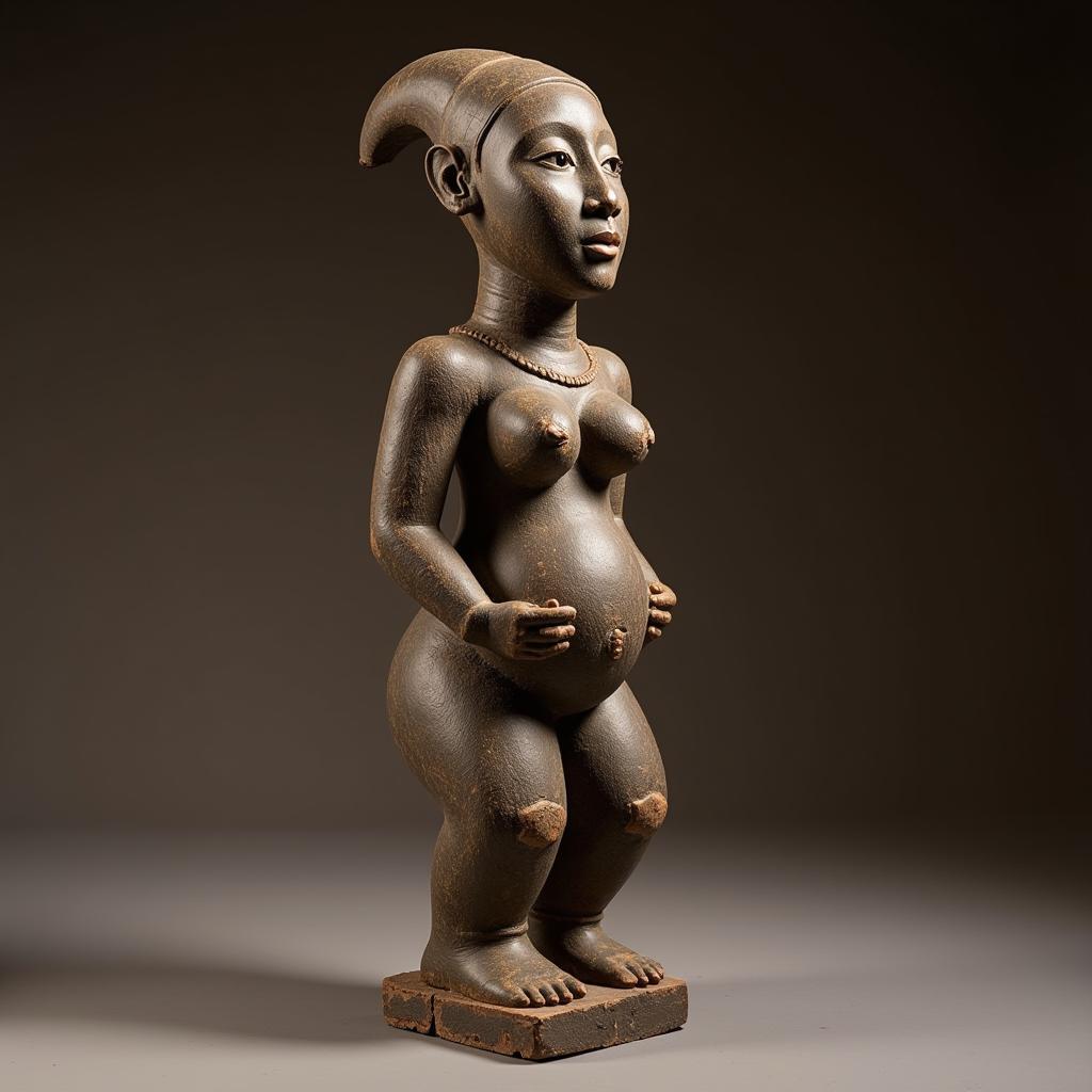 Ancient African Fertility Goddess Sculpture