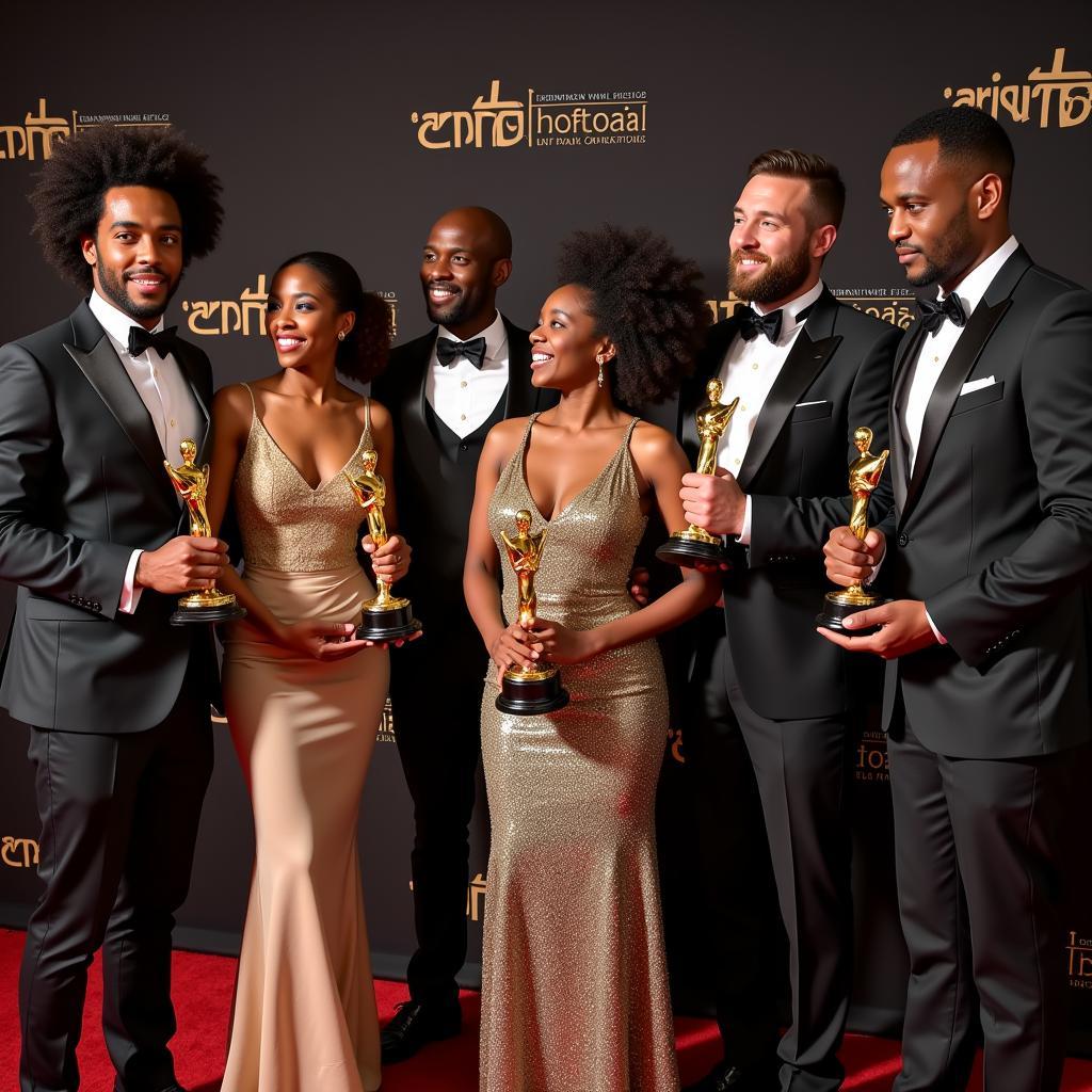 African Filmmakers at an Awards Ceremony in 2015