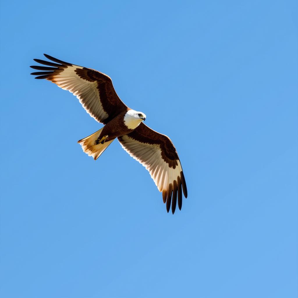 African Fish Eagle Soaring in the Sky