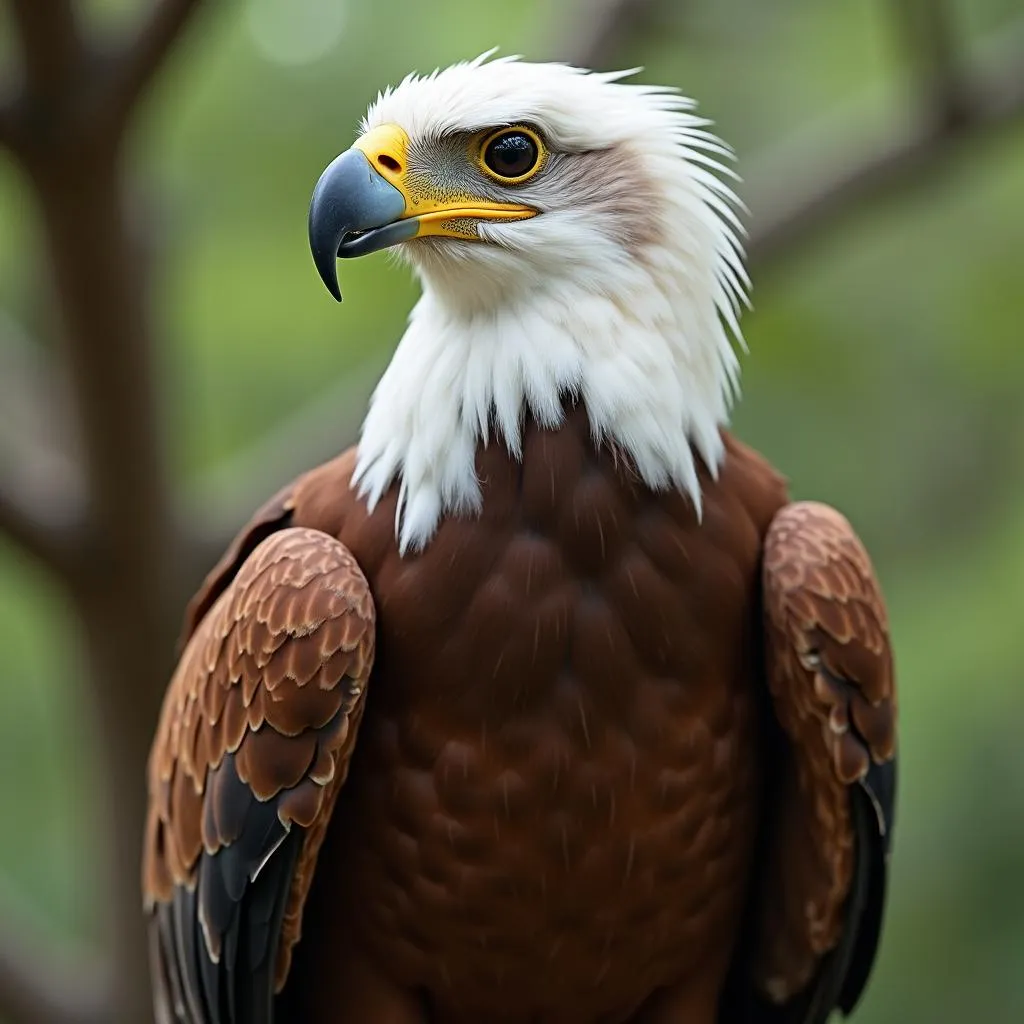 African Fish Eagle on a Branch