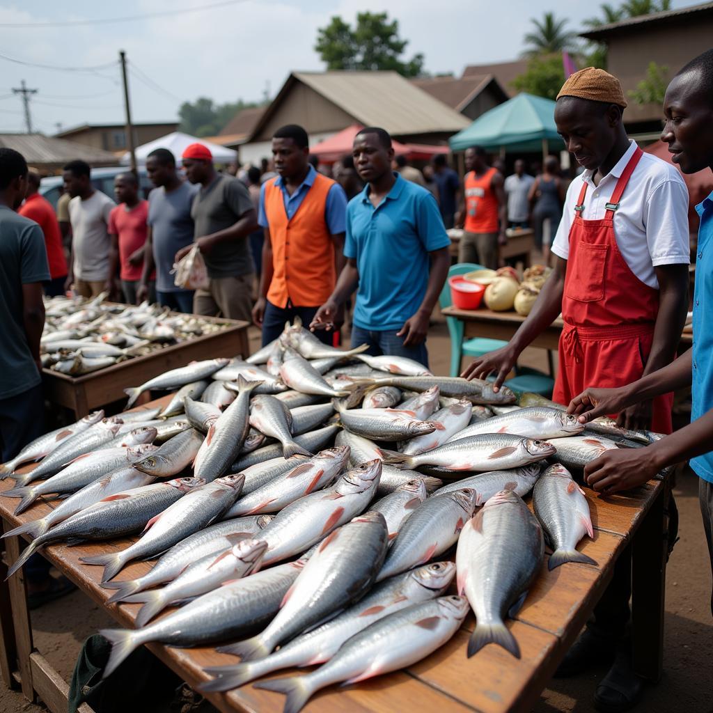 Vibrant African Fish Market: Navigating Sustainable Choices