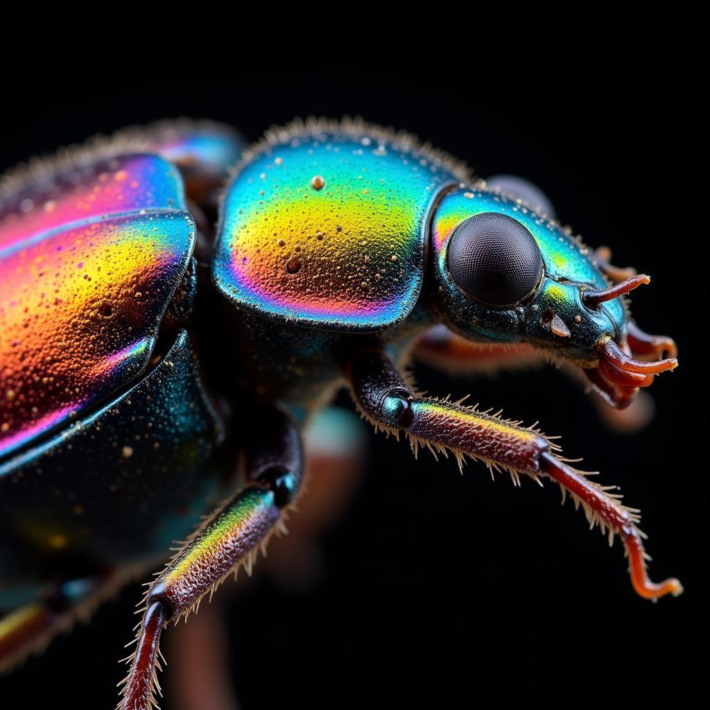 African Flower Beetle Close Up