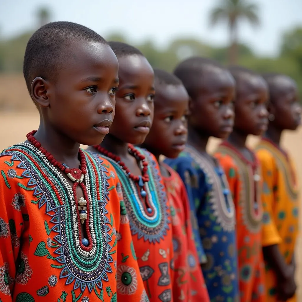 African Flowers Boys' Attire: Celebrating Cultural Heritage