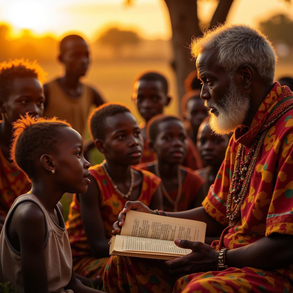 African Folktale Storyteller