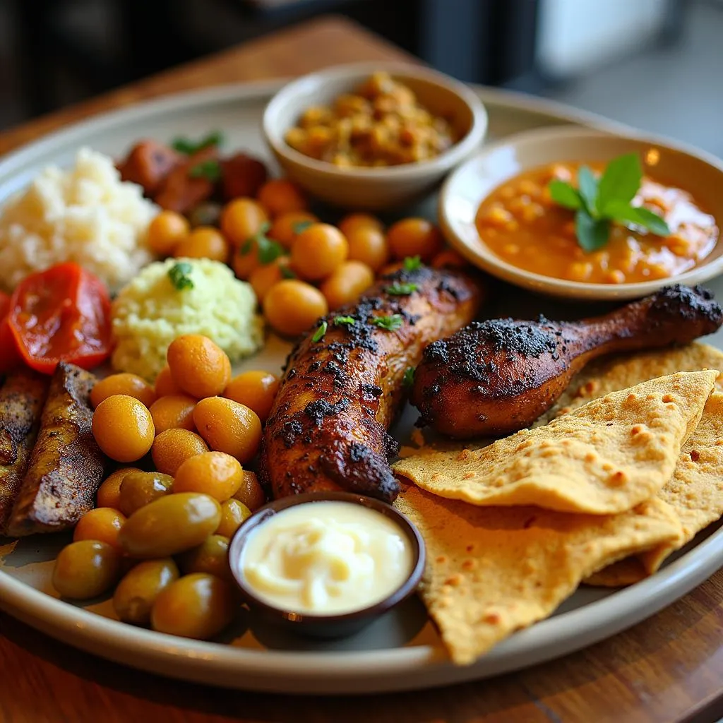 A Colorful Platter of African Food in Bangalore