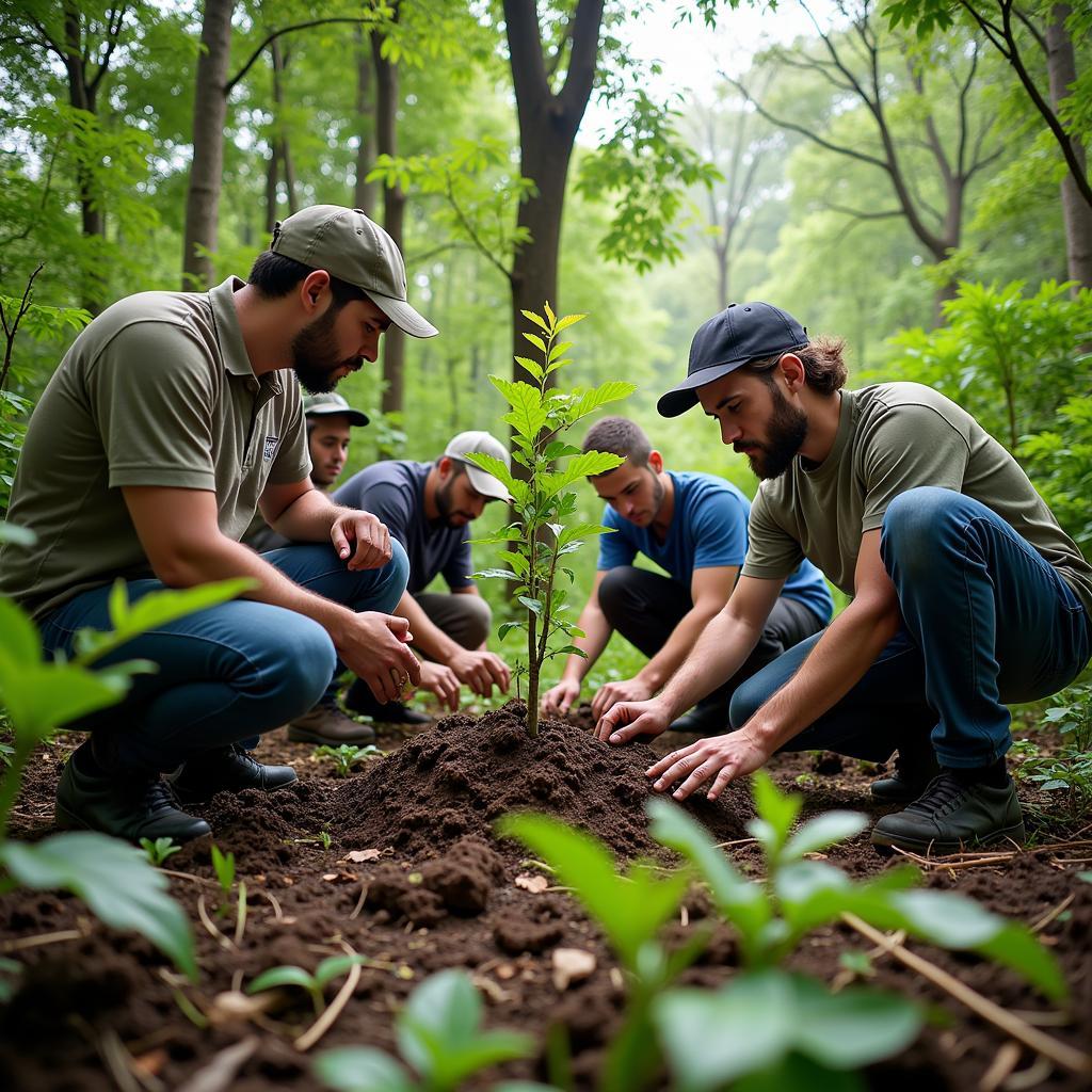 Forest Conservation Project with Local Community