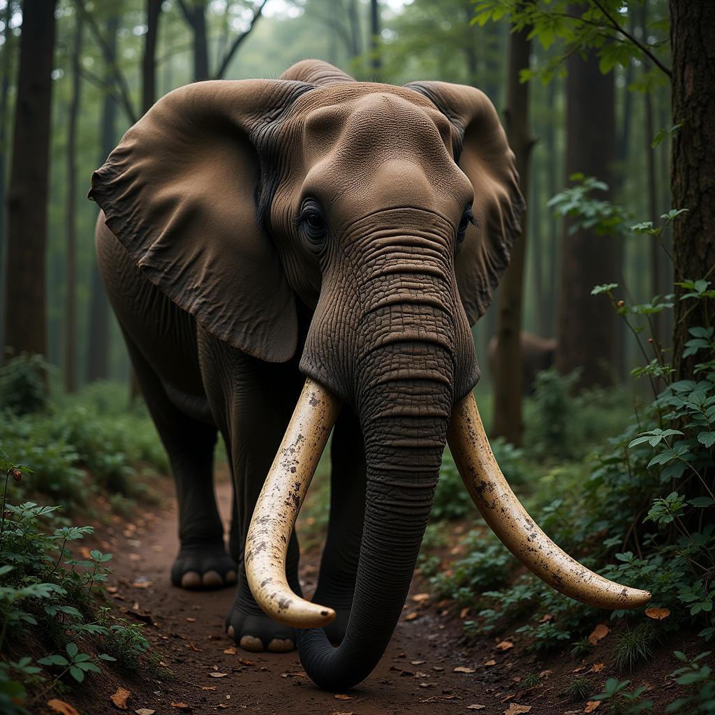 African Forest Elephant Facing Poaching Threats