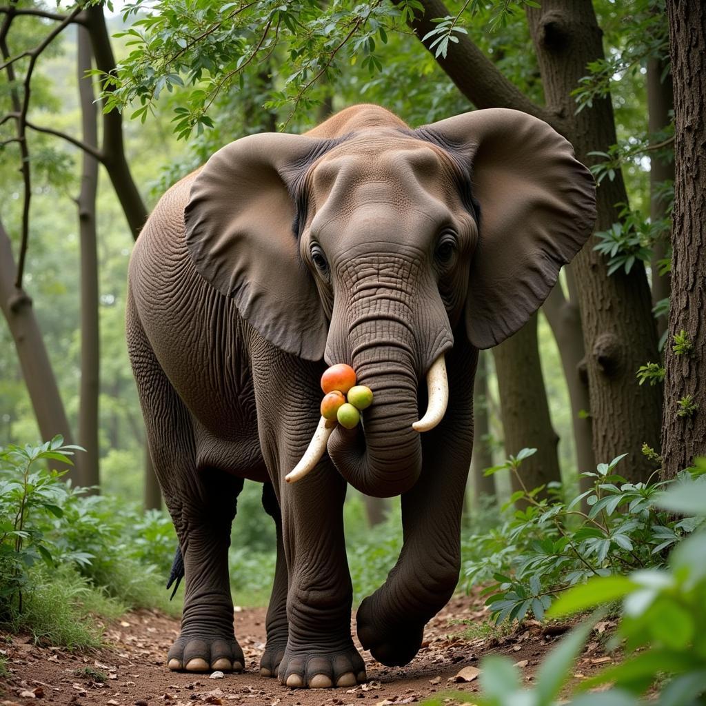 African Forest Elephant Seed Dispersal