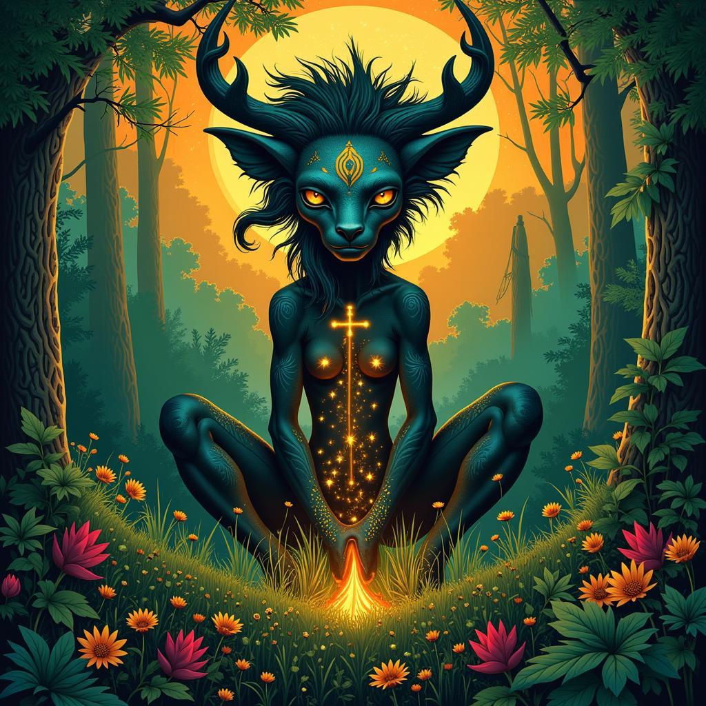 Depiction of an African Forest Spirit