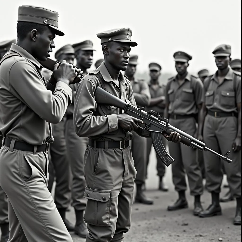 African Freedom Fighters Training for Combat