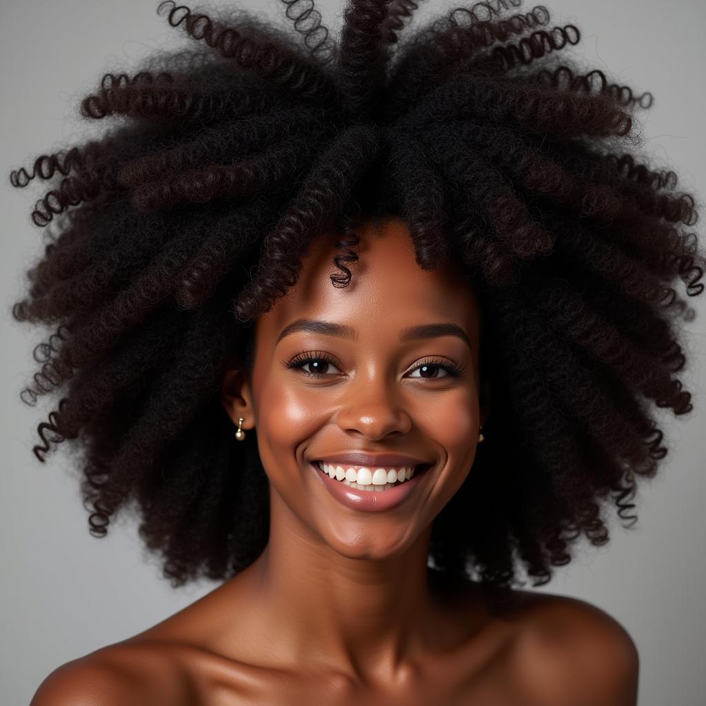 African Fro Wig Embracing Natural Texture