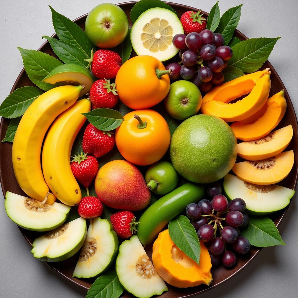 Colorful Assortment of African Fruits Known for Weight Loss Properties