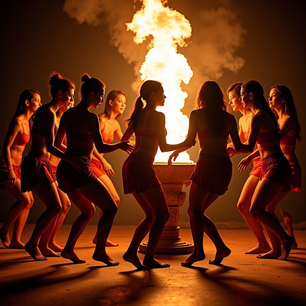 African Funeral Dance Ritual