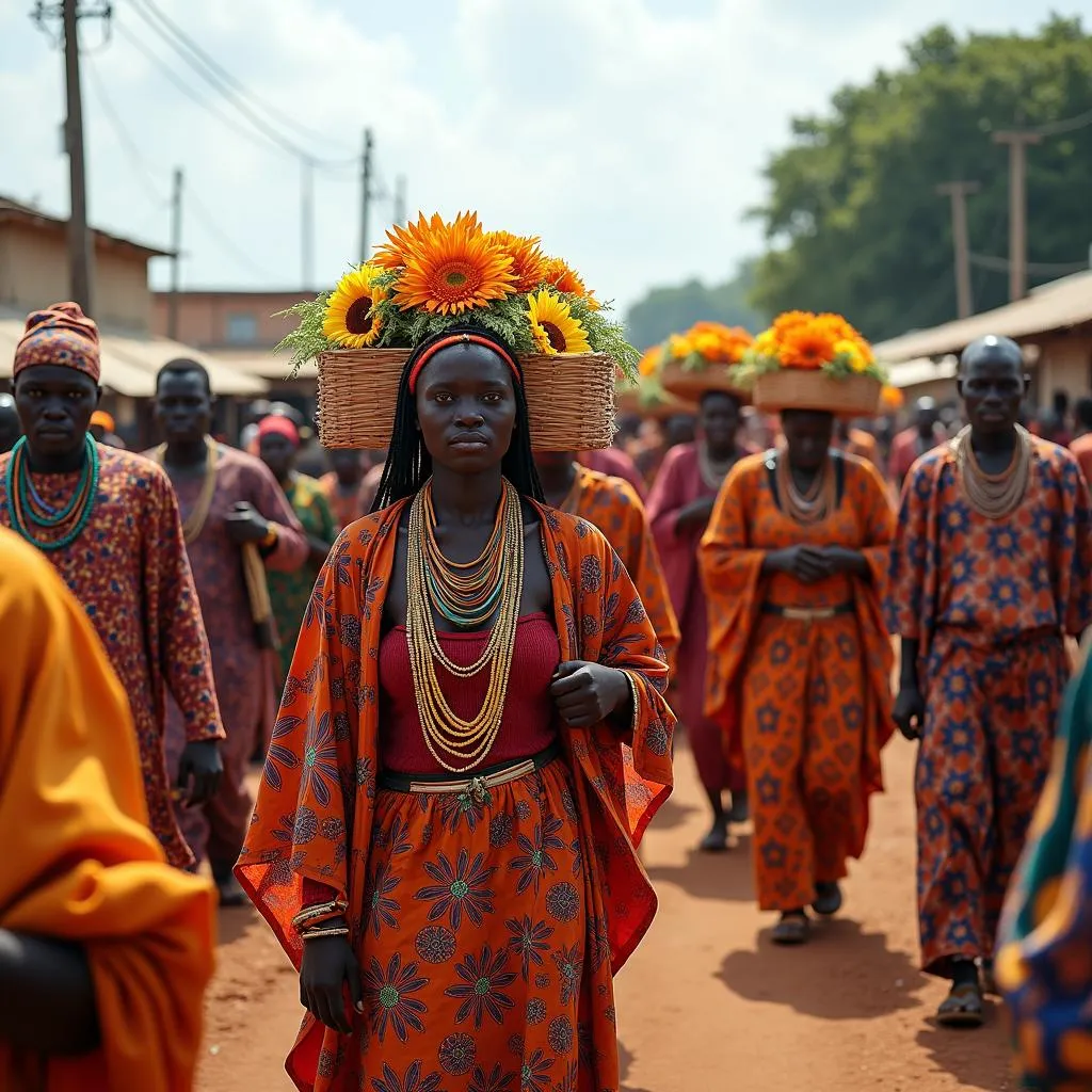 African Funeral Procession