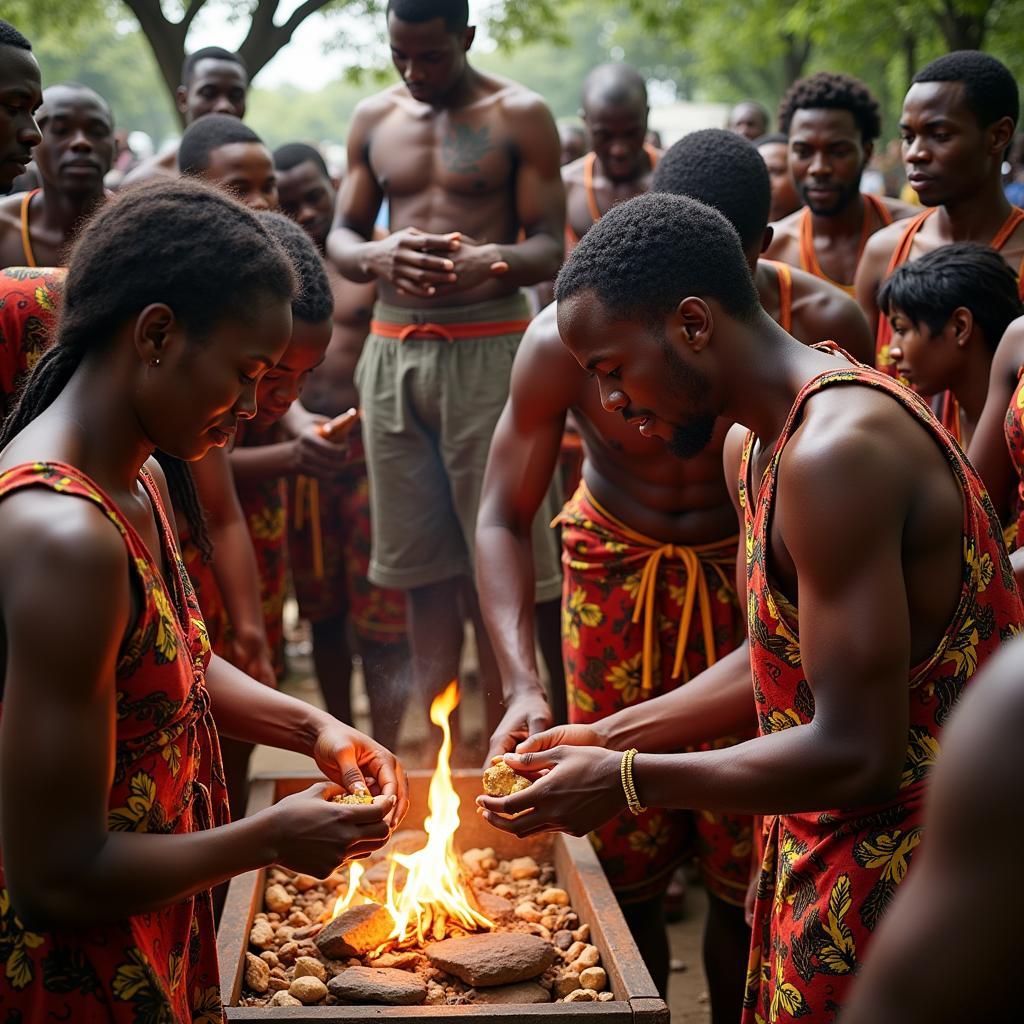 Rituals at an African Funeral