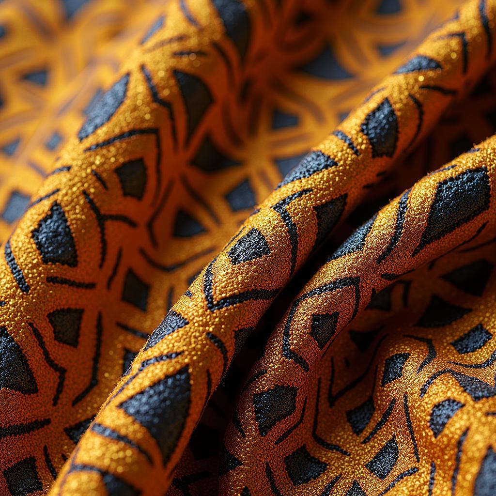 African George Fabric Close-Up