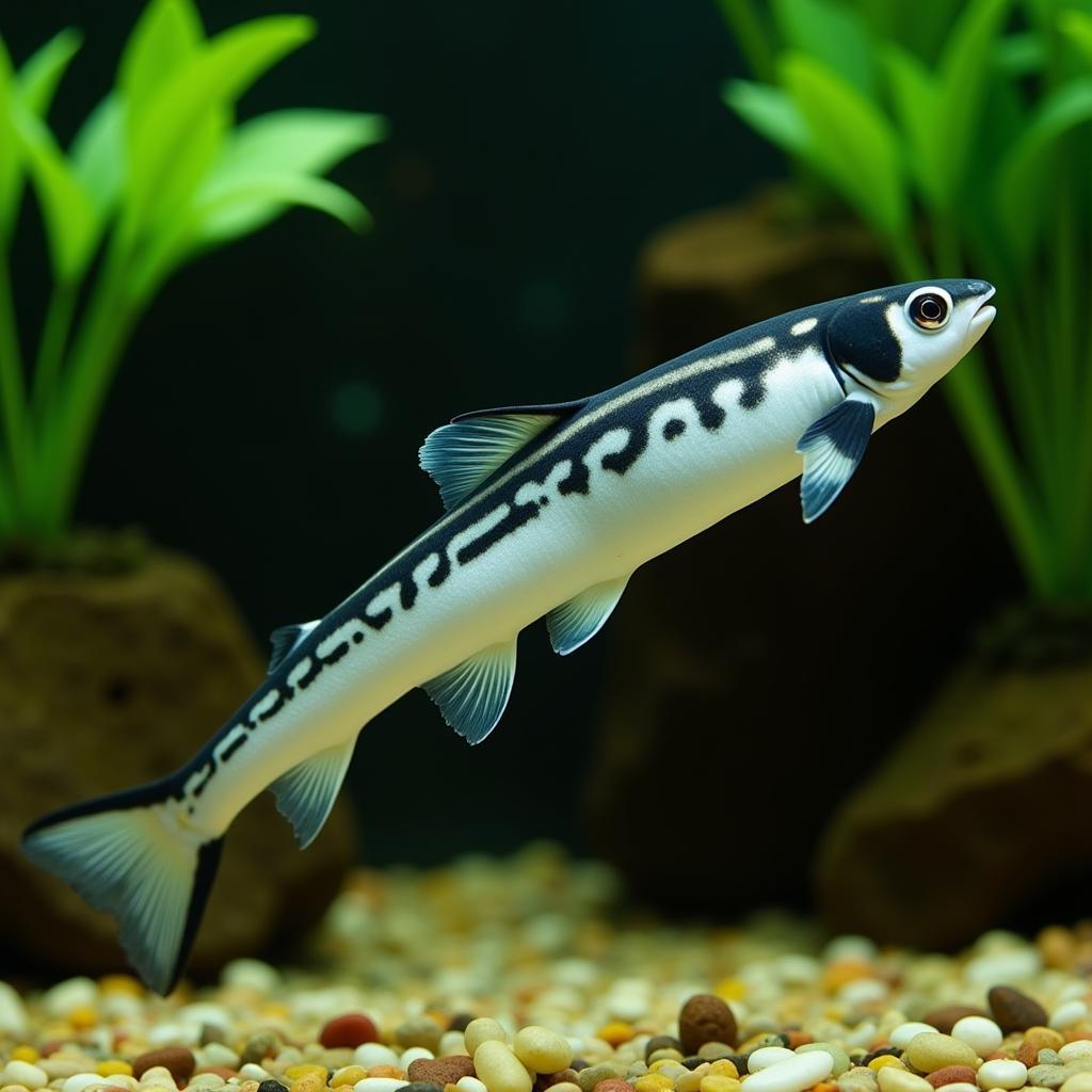 African Ghost Knife Fish in Aquarium