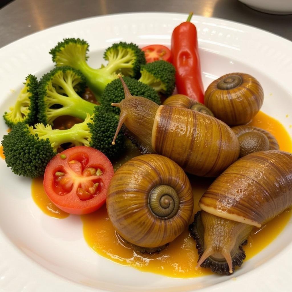 African Giant Snail Dish