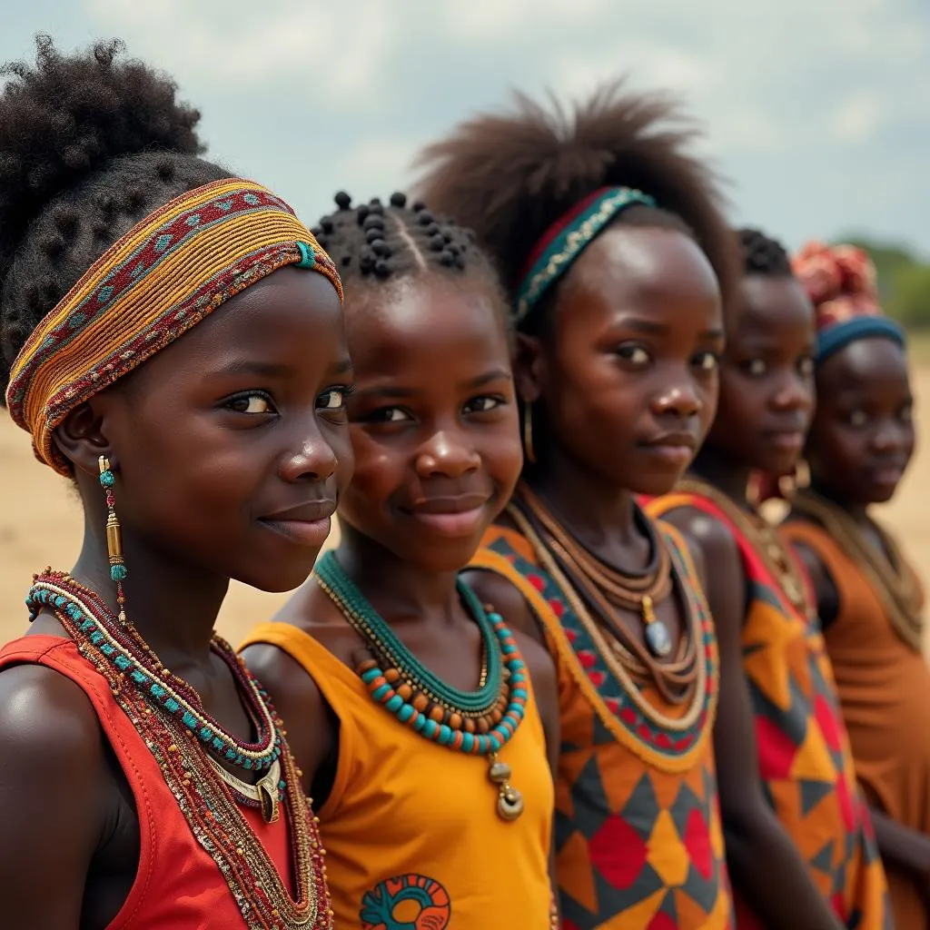 African girls are a diverse group, reflecting the rich cultural tapestry of the continent.