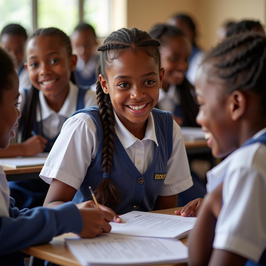 African Girls Pursuing Education and Empowerment