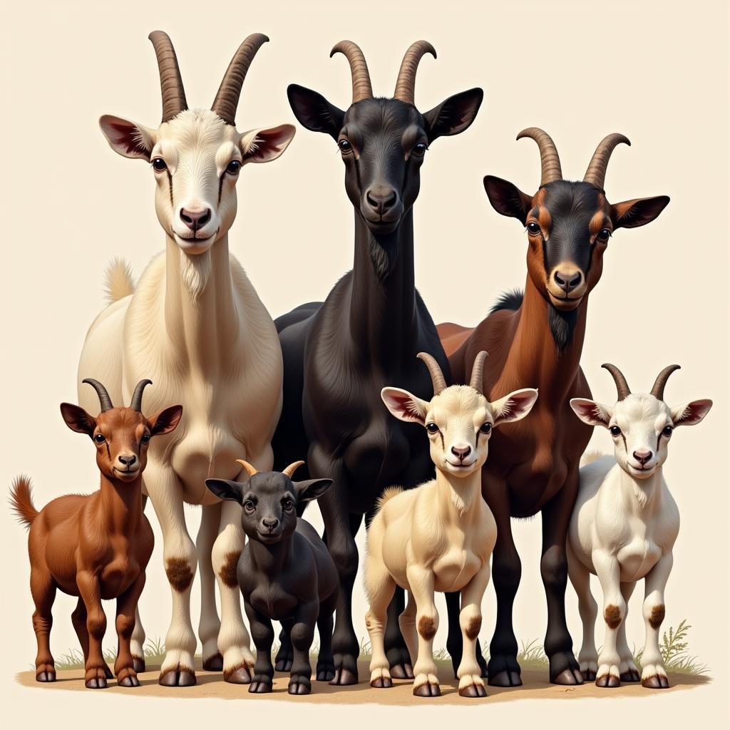 African Goat Breeds and Weight Variations