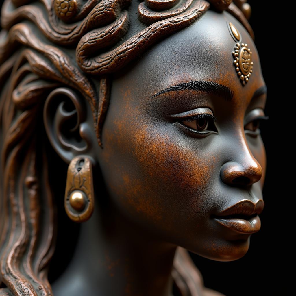 Ancient African Goddess Sculpture