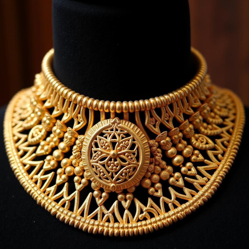 Traditional African Gold Choker