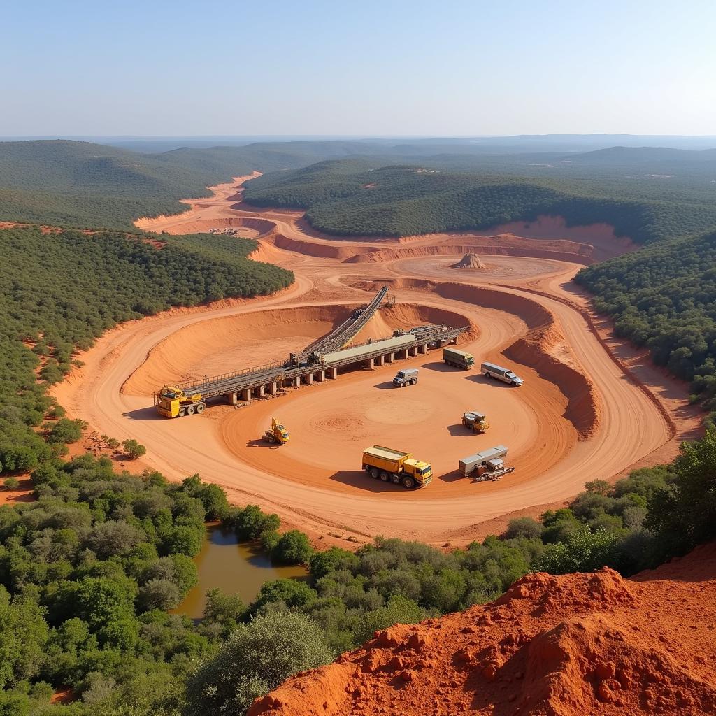 African Gold plc's Mining Operations in Action