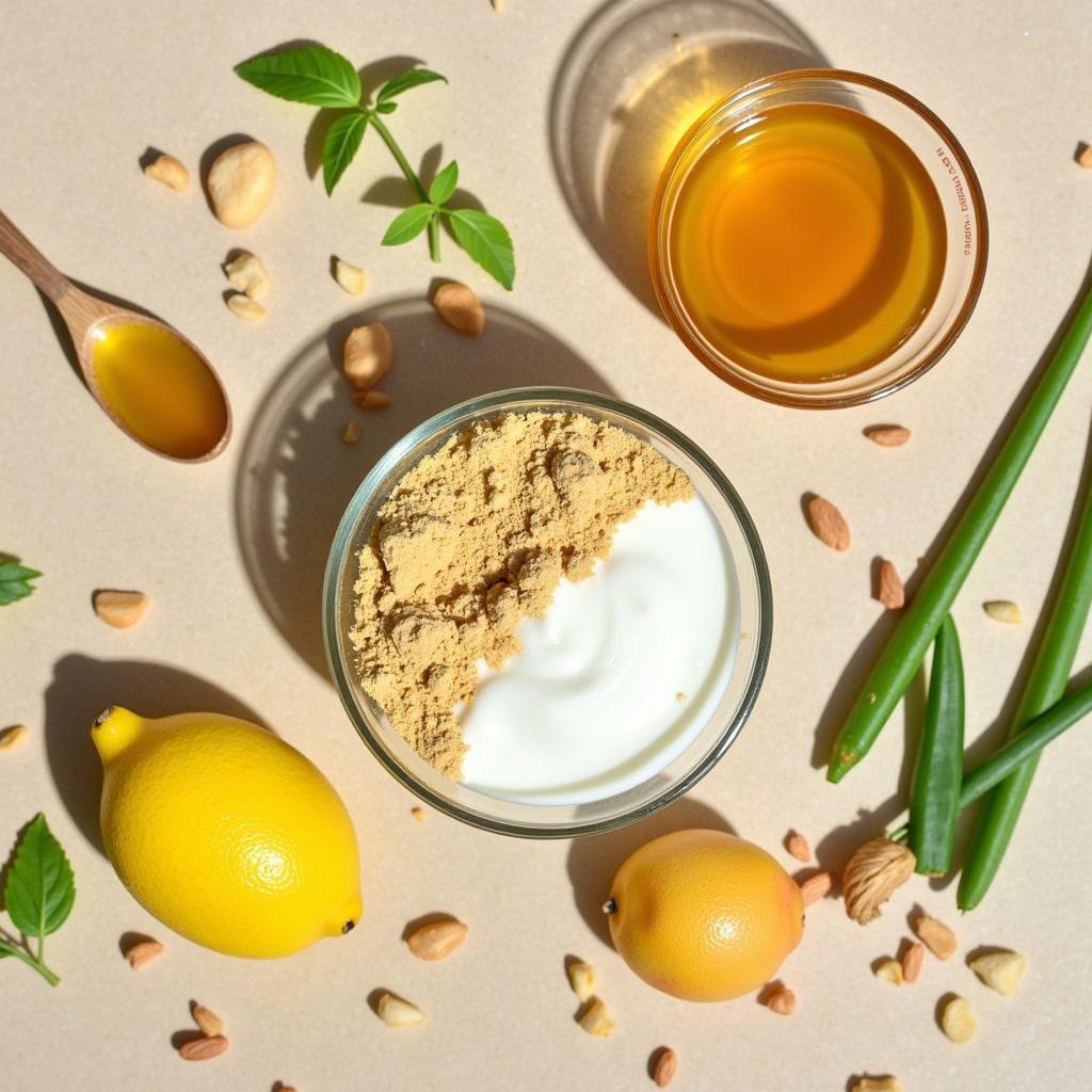 Ingredients for the African Golden Tree Face Mask