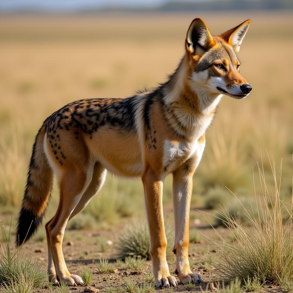 African Golden Wolf Physical Characteristics