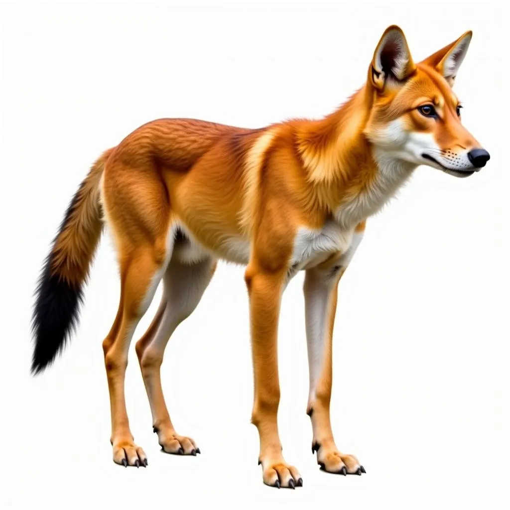 African Golden Wolf Physical Characteristics