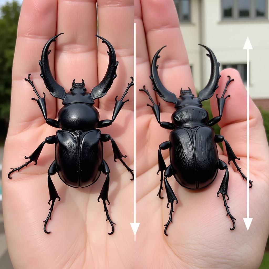 African Goliath Beetle Size Comparison