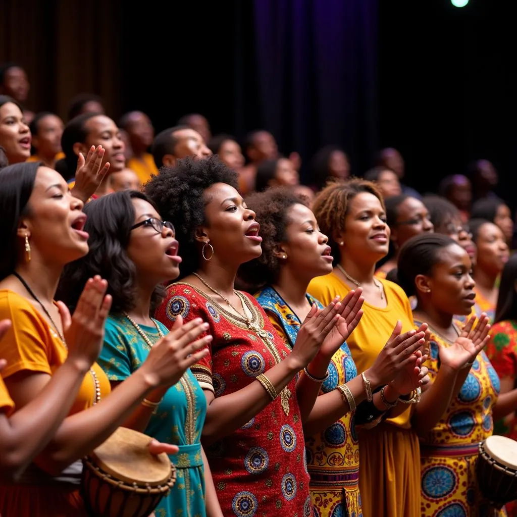 African Gospel Choir Singing