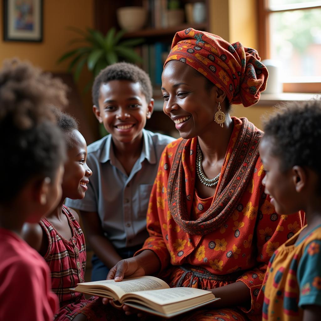 African Grandmother Storytelling