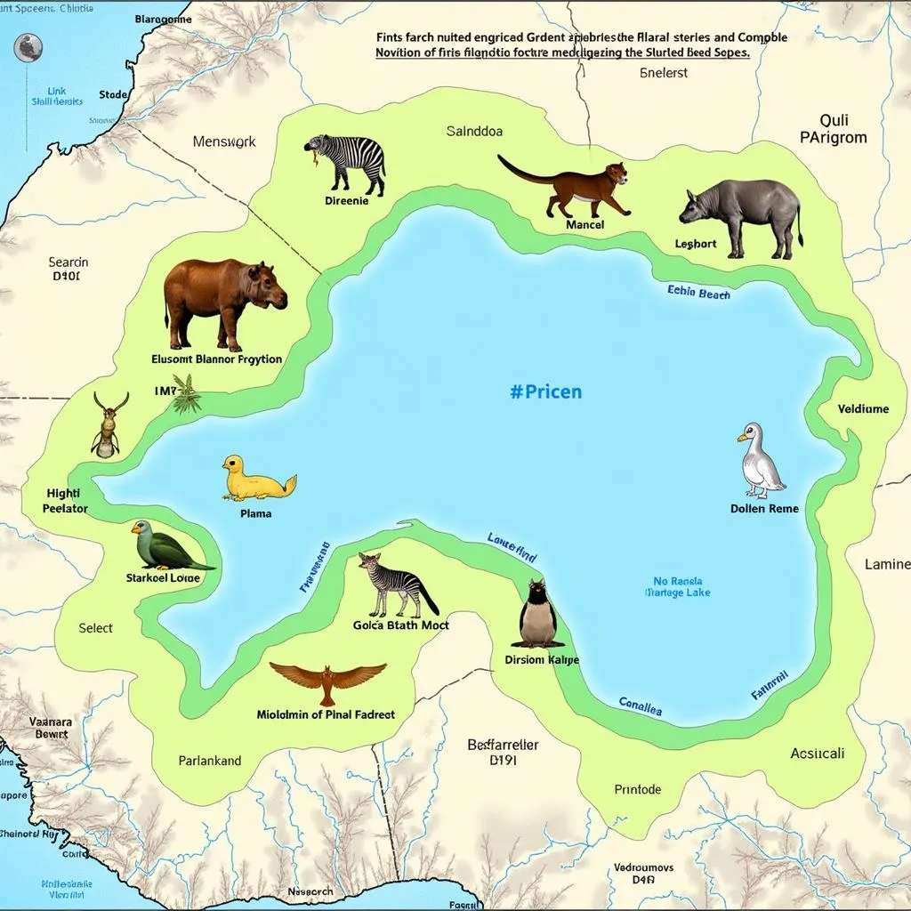 African Great Lakes Biodiversity Map