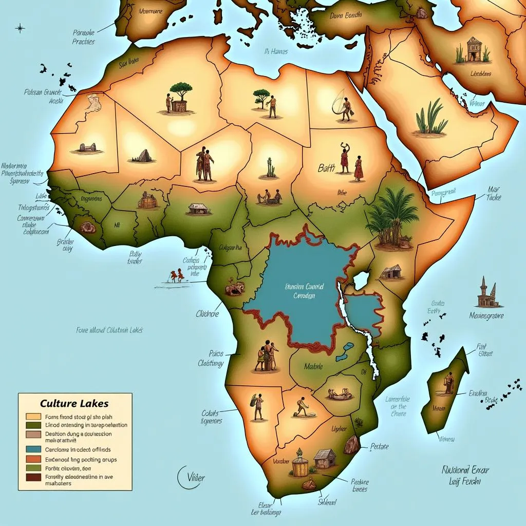 African Great Lakes Cultural Diversity Map