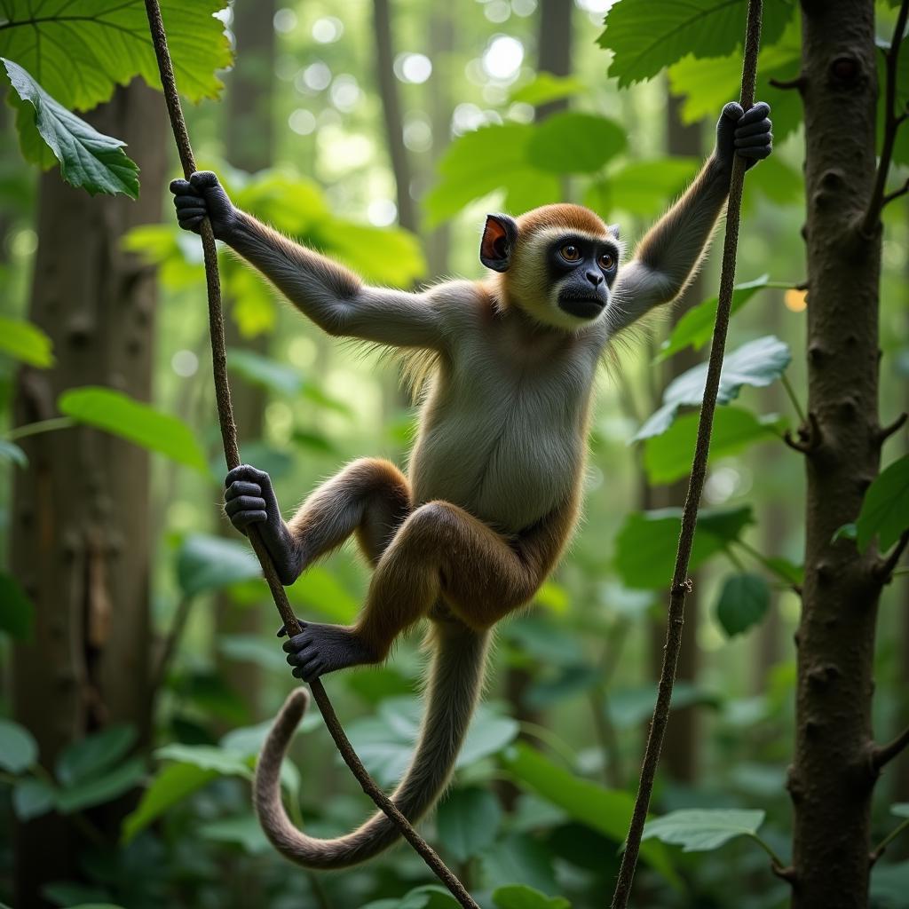 African Green Monkey in its Natural Habitat