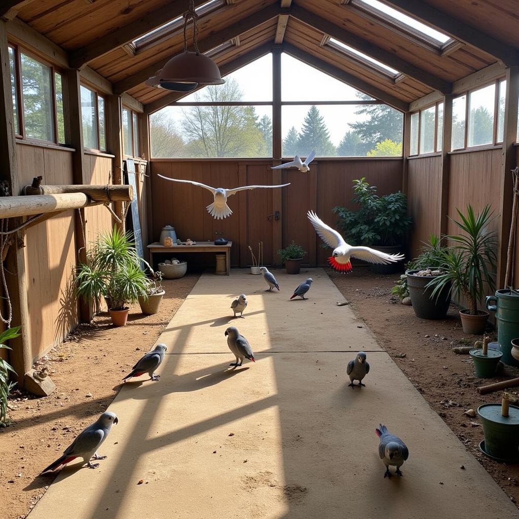 African Grey Breeder Aviary