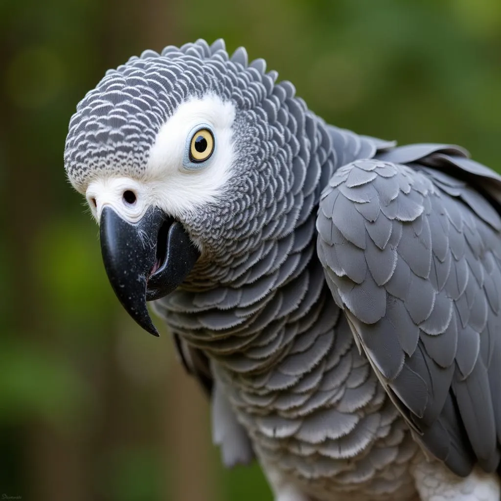 African Grey Molting