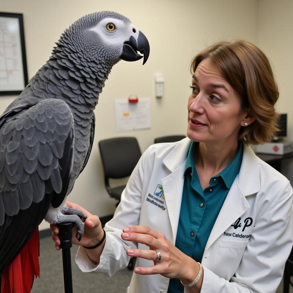 Dr. Irene Pepperberg and Alex the African Grey Parrot